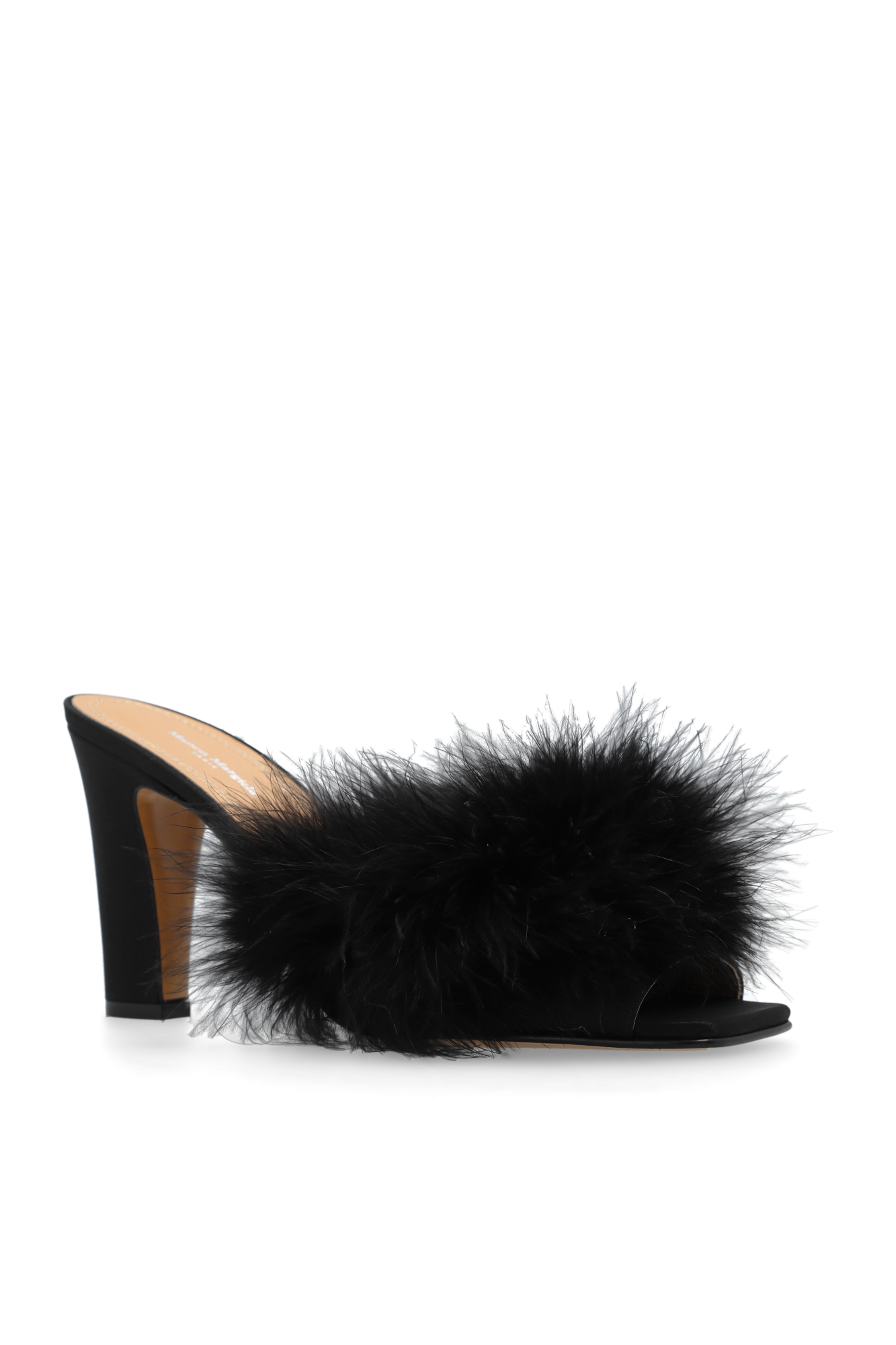 Maison margiela discount faux fur mules